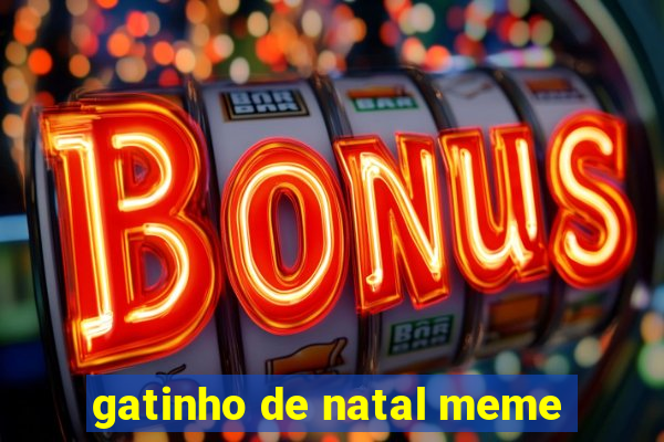 gatinho de natal meme